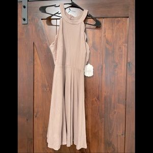Scalloped skater dress